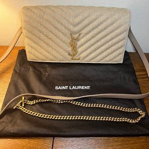 NWT - YSL Kate 99 in Beige Linen